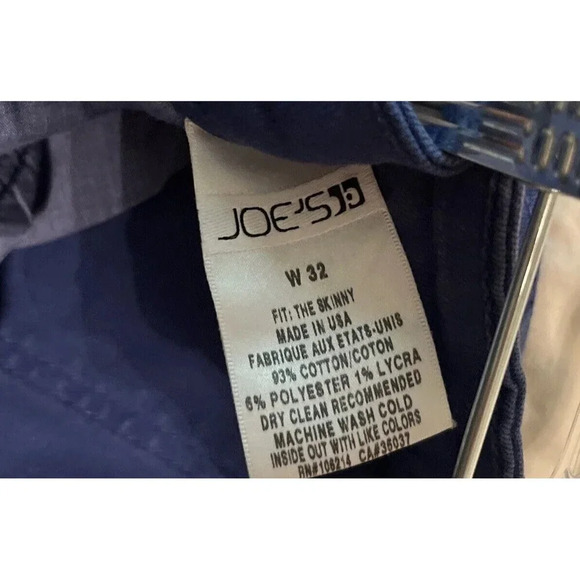 Womens Size W32 Joes’s Jeans The Skinny Fit Dark Purple Denim Jean Pants - Picture 5 of 6